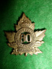 80th Battalion (Belleville) Officer's Gilt Collar Badge
